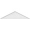 Ekena Millwork Peaked Cap Sunburst Architectural Grade PVC Pediment, 72"W x 19"H x 2"P (Pitch 6/12) PEDPS072X190PKC01 - alternate 6